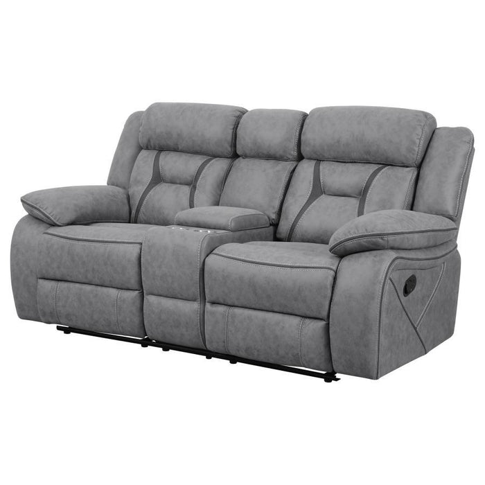 Higgins - Pillow Top Arm Motion Loveseat with Console - Simple Home Plus