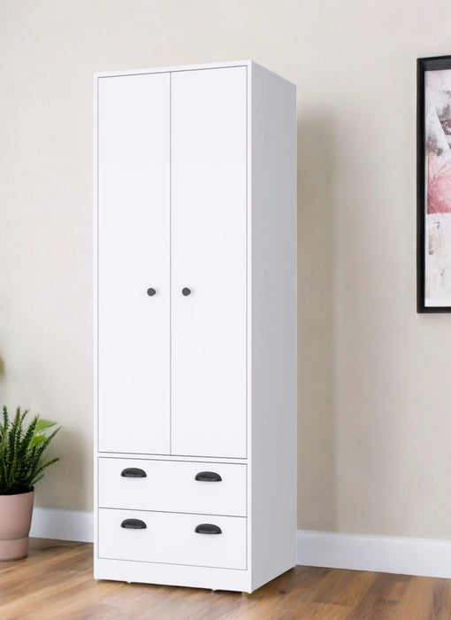 2 Drawer Combo Dresser - White