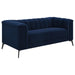 Chalet - Tuxedo Arm Loveseat - Blue - Simple Home Plus