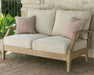 Clare - Beige - Loveseat W/Cushion - Simple Home Plus