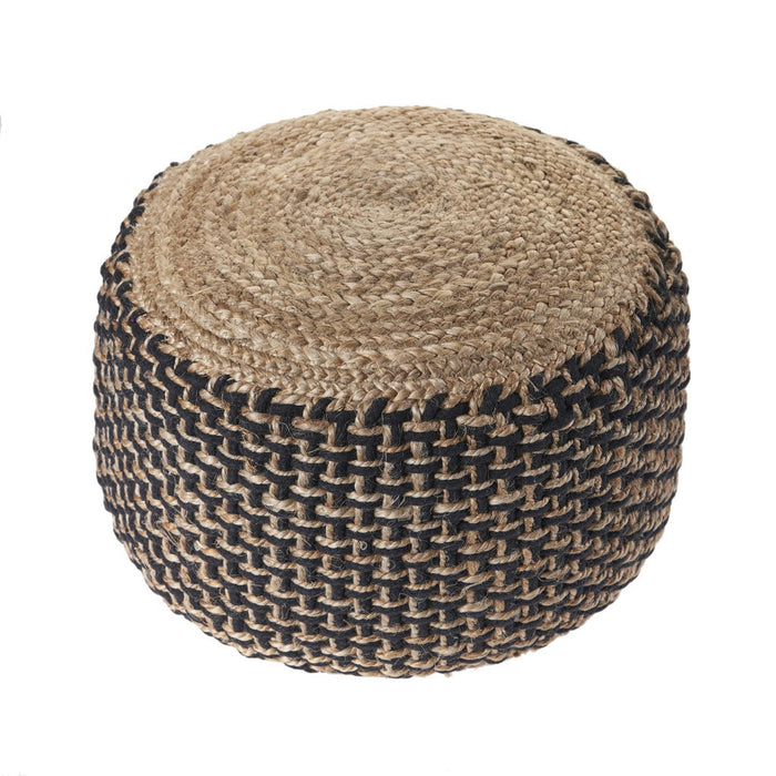 Jute Ottoman - Tan