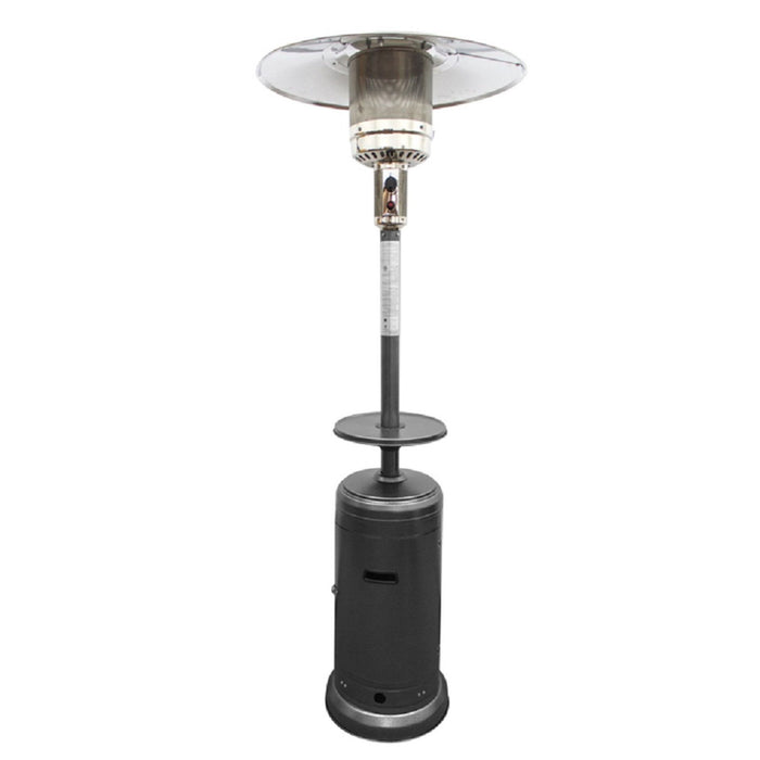 48000 Btu Steel Propane Cylindrical Pole Standing, Patio Heater - Silver