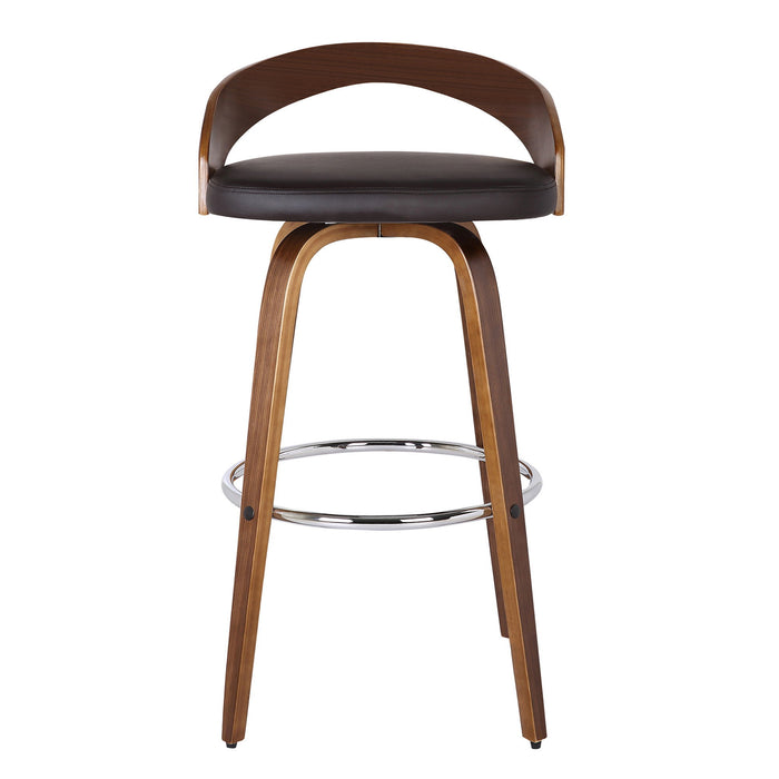 Swivel Low Back / Counter Height Bar Chair - Brown