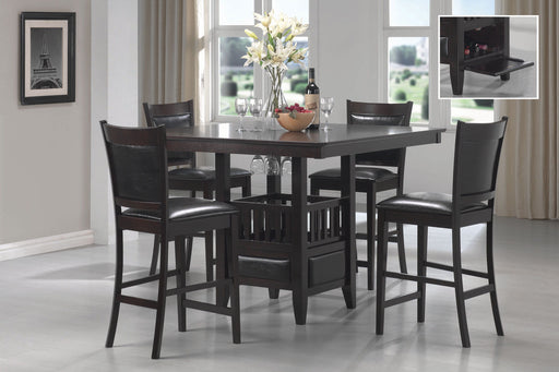 Jaden - 5 Piece Dining Room Set - Espresso And Black - Simple Home Plus