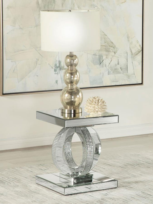 Breena - Square End Table - Mirror - Simple Home Plus