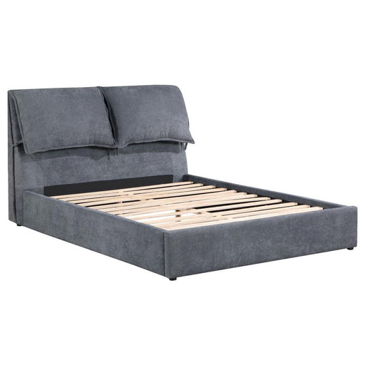 Laurel - Upholstered Platform Bed With Pillow Headboard - Simple Home Plus