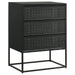 Alcoa - 3-Drawer Accent Cabinet - Black - Simple Home Plus