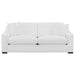 Ashlyn - Upholstered Sloped Arms Sofa - White - Simple Home Plus