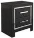 Kaydell - Black - Two Drawer Night Stand - Simple Home Plus