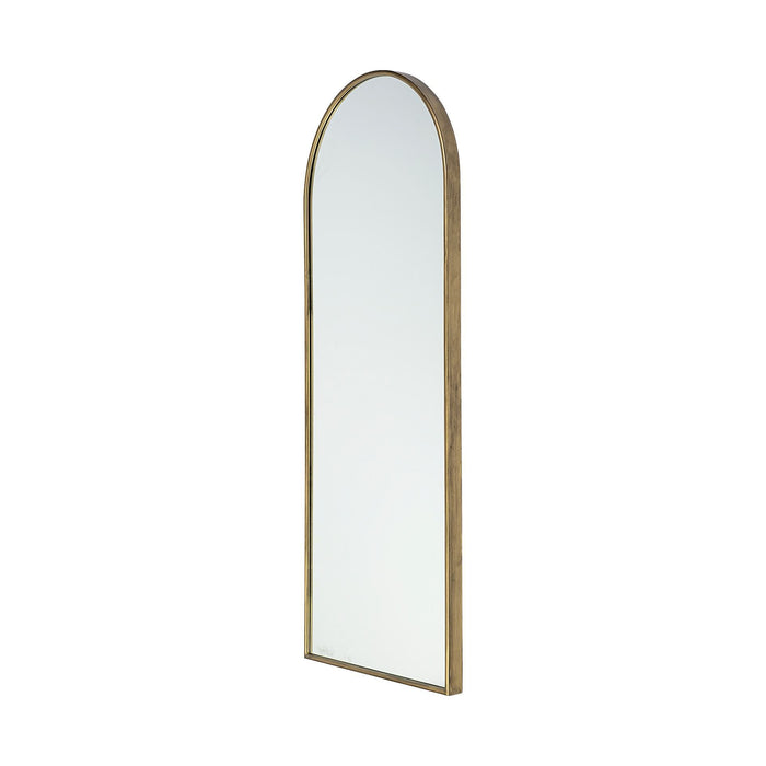 70" Arch Metal Framed Accent Mirror - Gold