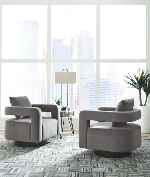 Alcoma - Otter - Swivel Accent Chair - Simple Home Plus