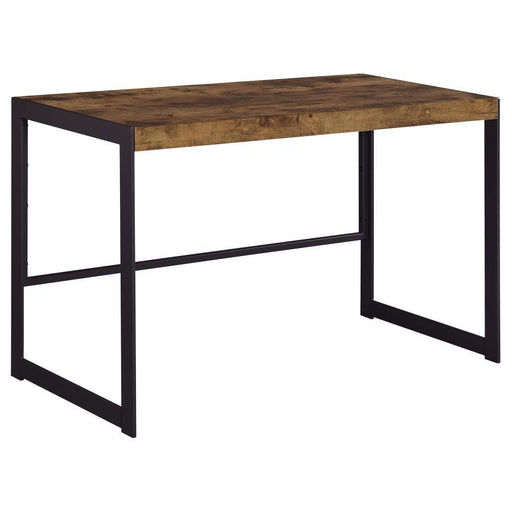 Estrella - Writing Desk - Antique Nutmeg And Gunmetal - Simple Home Plus