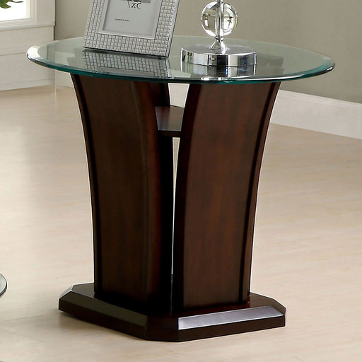 Manhattan - End Table - Brown Cherry - Simple Home Plus