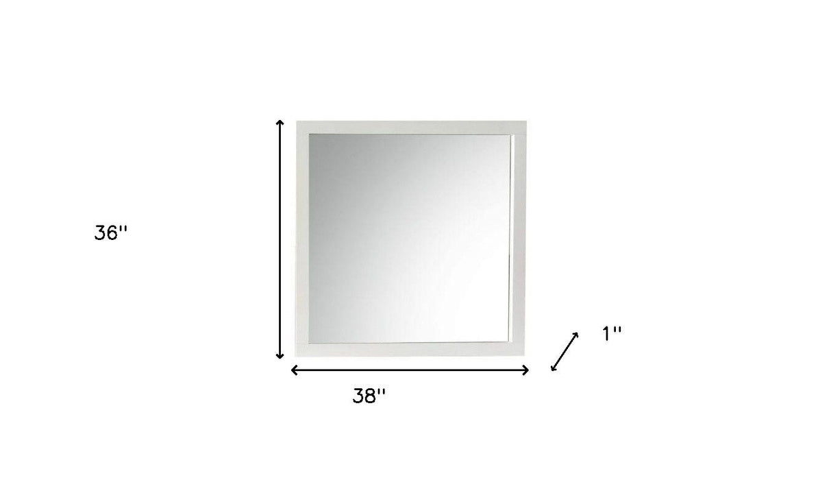 38" Dresser Mirror - White