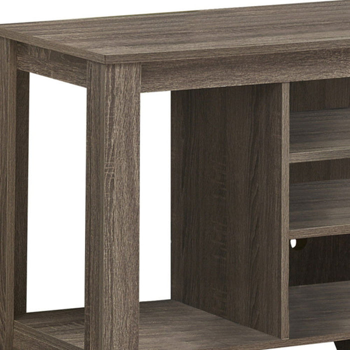 Open Shelving, TV Stand - Deep Taupe