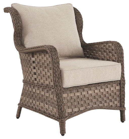 Clear Ridge - Light Brown - Lounge Chair W/Cushion (Set of 2) - Simple Home Plus