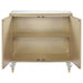 Astilbe - 2-Door Accent Cabinet - Mirror And Champagne - Simple Home Plus