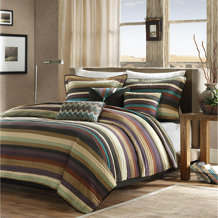 Yosemite - Twin Reversible Coverlet Set - Multi