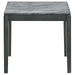 Mozzi - Square End Table Faux Marble - Gray And Black - Simple Home Plus