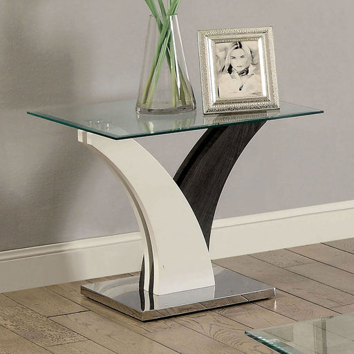 Sloane - End Table - White / Dark Gray - Simple Home Plus