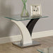 Sloane - End Table - White / Dark Gray - Simple Home Plus