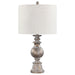 Brie - Drum Shade Table Lamp - Oatmeal And Antique Gold - Simple Home Plus