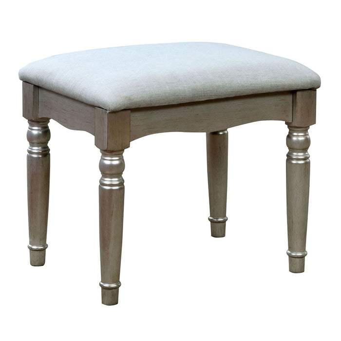 Salamanca - Vanity With Stool - Silver