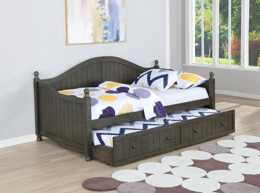 Julie Ann - Arched Back Day Bed With Trundle - Simple Home Plus