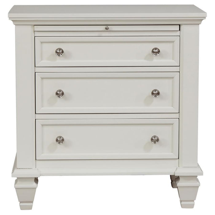 Sandy Beach - 3-drawer Nightstand - Simple Home Plus