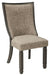 Tyler - Black / Grayish Brown - Dining Uph Side Chair (Set of 2) - Framed Back - Simple Home Plus