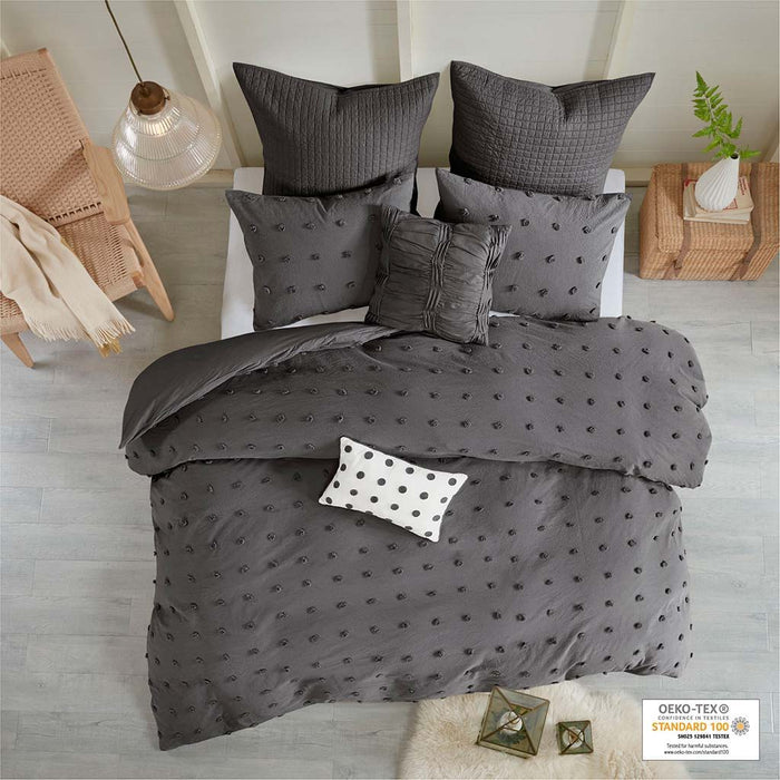 Brooklyn - Twin Duvet Cover Set - Charcoal