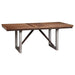 Spring Creek - Dining Table With Extension Leaf - Natural Walnut - Simple Home Plus