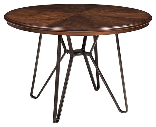 Centiar - Two-tone Brown - Round Dining Room Table - Simple Home Plus