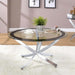 Brooke - Glass Top Coffee Table - Simple Home Plus