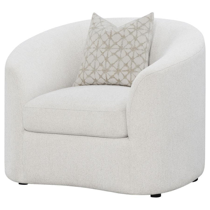 Rainn - Upholstered Tight Back Chair - Latte - Simple Home Plus