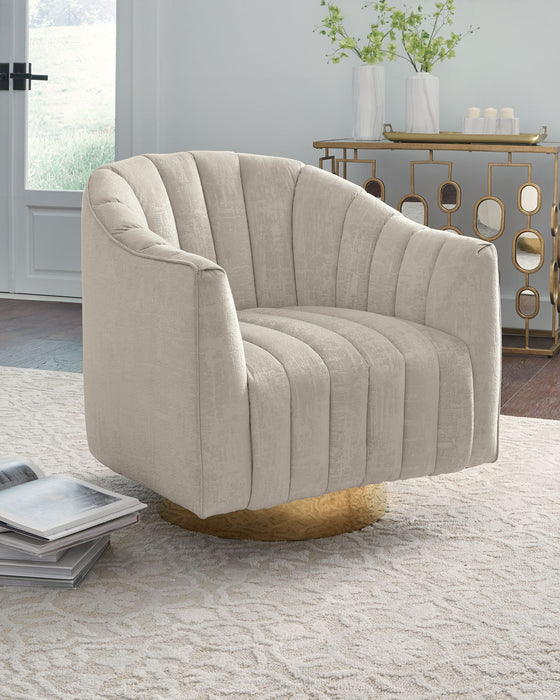 Penzlin - Pearl - Swivel Accent Chair - Simple Home Plus