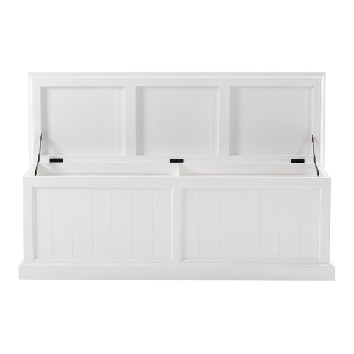 Solid Wood Chest - White