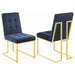 Cisco - Tufted Back Side Chairs (Set of 2) - Ink Blue - Simple Home Plus