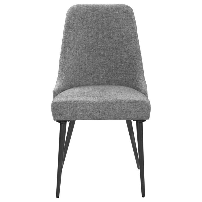 Alan - Upholstered Dining Chairs (Set of 2) - Gray - Simple Home Plus