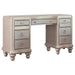 Bling Game - 9-Drawer Vanity Desk - Metallic Platinum - Simple Home Plus