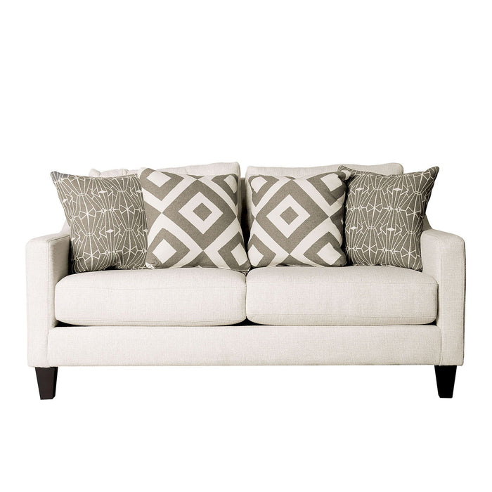 Parker - Loveseat - Ivory - Simple Home Plus