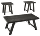 Noorbrook - Black / Pewter - Occasional Table Set (Set of 3) - Simple Home Plus