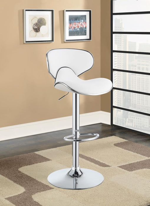 Edenton - Upholstered Adjustable Height Bar Stools (Set of 2) - Simple Home Plus