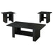 Rodez - 3 Piece Occasional Table Set - Black Oak - Simple Home Plus