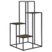 Rito - 4-Tier Display Shelf - Rustic Brown And Black - Simple Home Plus