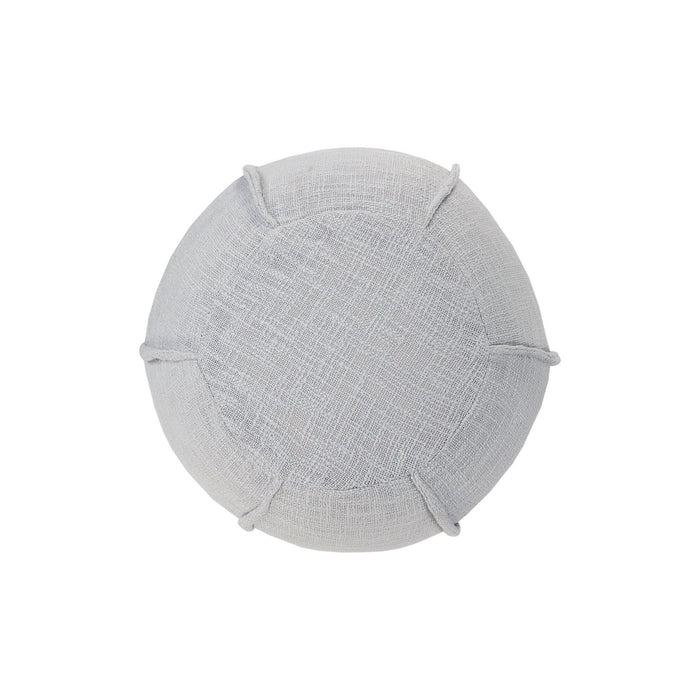 Ottoman Cotton Round - Gray