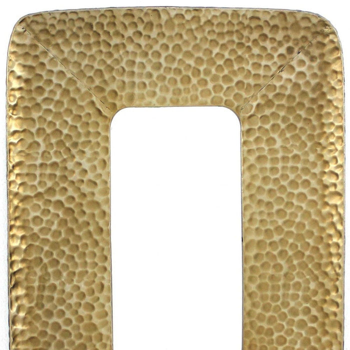 28" Metal Framed Accent Mirror - Gold