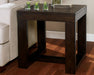 Watson - Dark Brown - Square End Table - Simple Home Plus