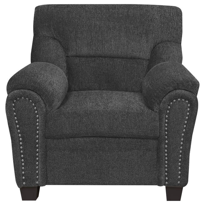 Clemintine - Upholstered Chair with Nailhead Trim - Simple Home Plus