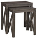 Emerdale - Gray - Accent Table Set (Set of 2) - Simple Home Plus